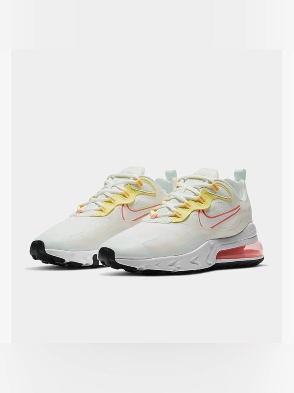 EUC Nike Wmns Air Max 270 React 'Pale Ivory' - Sz 10